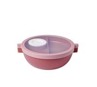 Mepal - Portapranzo bento Vita - Vasche rimovibili - Contenitore extra con coperchio, portacomdimento e vassoio - Bento box - Porta pranzo per insalate - Vivid mauve