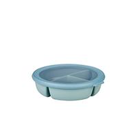 Mepal - Scodella bento bowl Cirqula - Contenitore bento box per frigo, freezer e microonde - 3 scomparti per separare gli alimenti - Contenitore per la preparazione dei pasti - Nordic green