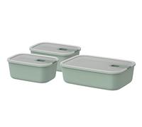 Mepal Set Contenitore per Alimenti Easyclip 3 Pezzi, 2x700 e 1500, Nordic Sage