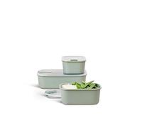 Mepal Set Contenitore per Alimenti Easyclip 3 Pezzi, 2x700 e 1500, Nordic Sage
