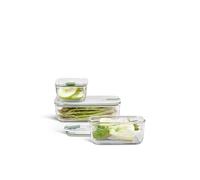Mepal Set Contenitori per Alimenti in Vetro Easyclip, 2x700 e 1500, Nordic Sage