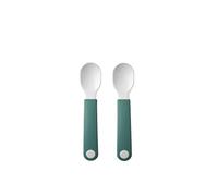 Mepal - Set cucchiai di pratica 2 pezzi - Deep turquoise - cucchiaio per bambini - posate per bambini - manico corto - lavabile in lavastoviglie