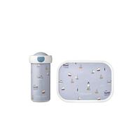 Mepal - Set da Pranzo Campus - Bambini con Bicchiere e Porta Pranzo - Set da Pranzo per la Scuola - Lavabile in Lavastoviglie e senza BPA - 300 ml + 750 ml - Sailors Bay
