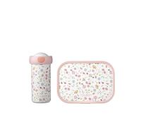 Mepal - Set da Pranzo Campus - Bambini con Bicchiere e Porta Pranzo - Set da Pranzo per la Scuola - Lavabile in Lavastoviglie e senza BPA - 300 ml + 750 ml - Flowers & Butterflies