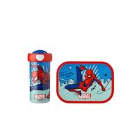 Mepal - Set da Pranzo Campus - Set da Pranzo per Bambini con Bicchiere e Porta Pranzo - Set da Pranzo per la Scuola - Lavabile in Lavastoviglie e senza BPA - 300 ml + 750 ml - Spiderman