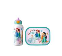 Mepal - Set da Pranzo Campus per Bambini con Borraccia Pop-up e Porta Pranzo - per Scuola o Gite - Privo di BPA - 400 ml + 750 ml - Disney Princess