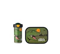 Mepal - Set da Pranzo Campus - Set da Pranzo per Bambini con Bicchiere e Porta Pranzo - Set da Pranzo per la Scuola - Lavabile in Lavastoviglie e senza BPA - 300 ml + 750 ml - Dino