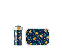 Mepal - Set da Pranzo Campus - Set da Pranzo per Bambini con Bicchiere e Porta Pranzo - Set da Pranzo per la Scuola - Lavabile in Lavastoviglie e senza BPA - 300 ml + 750 ml - Jungle