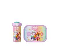 Mepal - Set da Pranzo Campus - Set da Pranzo per Bambini con Bicchiere e Porta Pranzo - Set da Pranzo per la Scuola - Lavabile in Lavastoviglie e senza BPA - 300 ml + 750 ml - Paw Patrol Girls