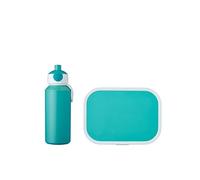 Mepal - Set da Pranzo Campus - Set da Pranzo per Bambini con Borraccia Pop-up e Porta Pranzo - Set da Pranzo per la Scuola o le Gite - Privo di BPA - 400 ml + 750 ml - Turquoise