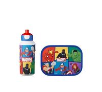 Mepal - Set da Pranzo Campus - Set da Pranzo per Bambini con Borraccia Pop-up e Porta Pranzo - Set da Pranzo per la Scuola o le Gite - Privo di BPA - 400 ml + 750 ml - Avengers