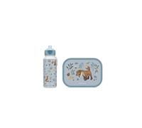 Mepal - Set di pausa Campus Little Dutch - Set per bambini con borraccia pop-up e contenitore per il pranzo - Set pranzo per la scuola o in viaggio - Lavabile in lavastoviglie - 400 + 750 ml - Forest