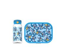 Mepal - Set da Pranzo Campus - Set per Bambini con Borraccia con Tappo Flip e Porta Pranzo - Set per il Pranzo a Scuola o in Viaggio - Lavabile in Lavastoviglie - - 600 + 750 ml - Stitch
