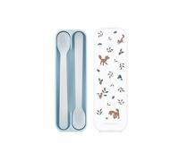 Mepal 108032065408 pasto Mio Little Dutch - Cucchiaio per Bambini - Lavabile in lavastoviglie e Senza BPA - Set da 2 - Forest Friends, Polipropilene