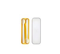 Mepal - Set di 2 cucchiai per bambini - Yellow - cucchiaio bambino - cucchiaio lungo - lavabile in lavapiatti