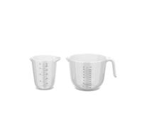 Mepal - Set di 2 misurini Chef it, scala incisa facilmente leggibile, manico ergonomico, materiale leggero, 500 + 1000 ml, trasparente