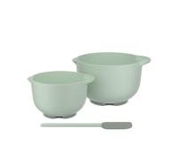 Mepal - Set di 3 ciotole Chef it, fondo antiscivolo, adatte al microonde e alla lavastoviglie, ciotole con raschietto, materiale resistente fino a 110 °C, 3000 + 1500 ml, salvia nordica