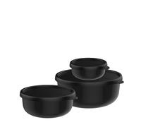 Rosti Mepal Set 3 Contenitori Lumina 250+750+1500 ml per frigo, freezer e microonde - Nordic black