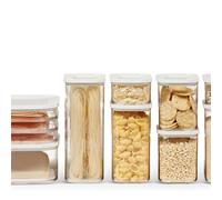 Mepal - Set di 9 pezzi - Contenitori Plastica per Alimenti con Coperchio - Organizzatori da Cucina - Trasparente, Impilabili & Ermetici - 2 x 1000 ml, 1 x 1500 ml e 1 x 425 ml - White