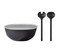 Mepal - Set di insalata Silueta - Ciotola da portata con coperchio (5000 ml) con posate da insalata (28,5 cm) - Servizio da esterno - Lavabile in lavastoviglie e microonde - Plastica (PP, SAN, TPE) -