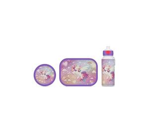 Mepal - Set di pausa Campus - Set per bambini con borraccia pop-up, contenitore per il pranzo e la frutta - Set pranzo per la scuola o in viaggio - Lavabile in lavastoviglie - 400 + 750 + 300 ml -