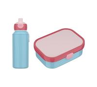 Mepal - Set di pausa Campus Switch - Set per bambini con borraccia pop-up & Lunch Box - Set pranzo per la scuola o in viaggio - Lavabile in lavastoviglie - 400 + 750 ml - Cool Blue/Cool Pink