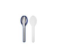 Mepal - Set di Posate 3 Pezzi Ellipse - Set di Posate da Viaggio - Composto da Coltello, Forchetta e Cucchiaio - Set di Posate con Custodia da Viaggio - Acciaio Inossidabile - Vivid Blue