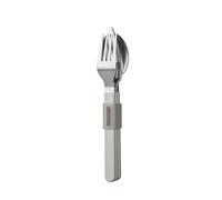 Mepal - Set di Posate 3 Pezzi Silueta - Lavabile in lavastoviglie - Servizio da tavola - Coltello, forchetta e Cucchiaio compreso Il Supporto - Nordic white