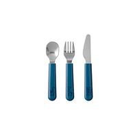 Mepal - Set di posate per bambini 3 pezzi - Deep blue - posate per bambini - set di posate per bambini con forchetta, coltello, cucchiaio per bambini - lavabile in lavastoviglie
