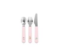 Mepal Set di posate per bambini 3 pezzi Mio Little Dutch, Posate per bambini, Set di posate per bambini con forchetta, coltello, cucchiaio per bambini, Lavabile in lavastoviglie, Fairy Garden