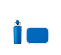 Mepal Set pausa Campus blu - borraccia e contenitore per il pranzo con inserto bento - ideale per la scuola e il tempo libero - lavabile in lavastoviglie, ABS, 0 mm, 2