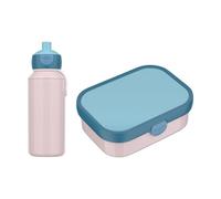 Mepal - Set pausa Campus Switch - Set per bambini con borraccia pop-up & Lunch Box - Set pranzo per la scuola o in viaggio - Lavabile in lavastoviglie - 400 + 750 ml - Cool Pink/Cool Blue