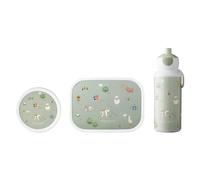 Mepal - Set pranzo Campus Little Dutch - Set pranzo per bambini con borraccia pop-up - Lunch Box & Frutta - Set pausa per la scuola o in viaggio - Lavabile in lavastoviglie e senza BPA - Little Farm