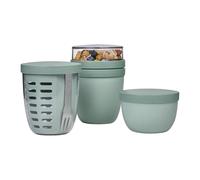 Mepal - Set promozionale Pots Ellipse 3 pezzi - Lunch Pot 500 + 200 ml, frutta 600 ml, snack pot 350 ml - Contenitore per cibo, yogurt, tazza to go - Adatto per lavastoviglie - Nordic Sage