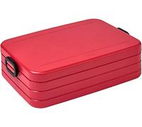 Mepal Take A break Large - Contenitore per il pranzo con divisorio, adatto per un massimo di 8 panini, 1500 ml, rosso (Nordic Red)