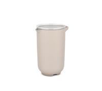 Mepal - Tazza con coperchio Chef it - Chiudibile nella porta del frigorifero - Fondo antiscivolo per una maggiore stabilità - Utilizzabile in microonde e lavastoviglie - 1000 ml - Chalk