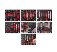 Mephisto 7 inserti con utensili come set di cricchetti, chiave ad anello a cricchetto, chiave ad anello con funzione di cricchetto, chiave a cricchetto, metrica, in inserti morbidi