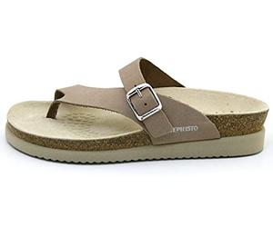 Mephisto Donna Helen Pelle Ciabatte Infradito Anatomiche (Light Taupe, numeric_38)