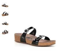 Mephisto Idelya Nero Vernice W/ Strass Slide Sandali Donna Taglie 35-42 Nuovo