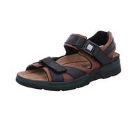Mephisto Mens Shark Fit Black Leather Sandals 44 EU