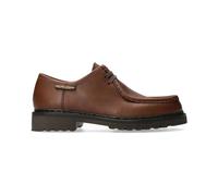 Mephisto Peppo Mocassini Allacciati In Pelle Nappa Marrone Scuro