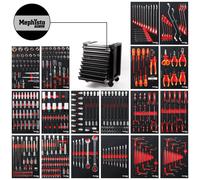 Mephisto Proline " Full Nero " Vagone Attrezzi Con 9 Cassetti Riempito