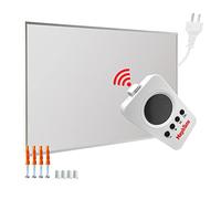 Mephisto Riscaldamento a infrarossi, da parete, a soffitto, a risparmio energetico, con telecomando e termostato WiFi, controllo APP 300 - 1200 W, potenza: 300 W, piedi: senza piedini