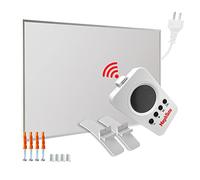 Mephisto Riscaldamento a infrarossi, da parete, a soffitto, a risparmio energetico, con telecomando e termostato WiFi, controllo app 300 - 1200 W, potenza in watt: 500 W, accessori: kit di montaggio