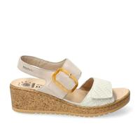 Mephisto - Sandalo Nasma Harlem - Sandalo a Strappo Donna con Plantare Estraibile - 39, Beige