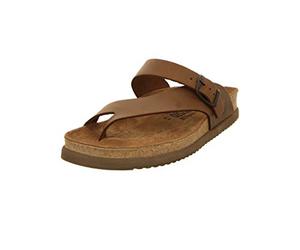 Mephisto Sandalo Niels Uomo, Pelle antigraffio marrone scuro, 46 EU