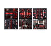 Mephisto Set 6 Inserti Attrezzi con Bussole e Cric ad Anello in Schiuma