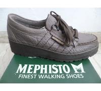 Mephisto Sneakers Scarpe da Ginnastica Passeggiata con Lacci Pelle Braun Nuova