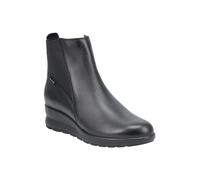 MEPHISTO Stivaletto con zeppa e in morbida pelle con inserti in camoscio 4.5 Nero NERO