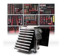 Mephisto Tools Carrello Officina XXL 9 Cassetti Acciaio Nero